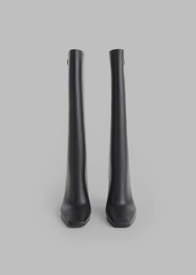 Women Coperni Rubber Bridge Boots 8211 Black The Frankie Shop