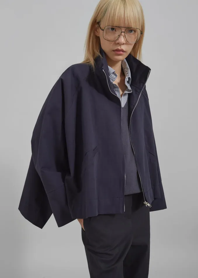 Women Covey Light Jacket 8211 Navy The Frankie Shop Outerwear