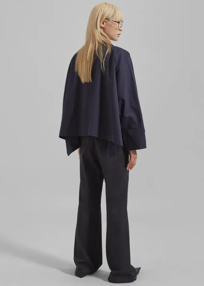 Women Covey Light Jacket 8211 Navy The Frankie Shop Outerwear