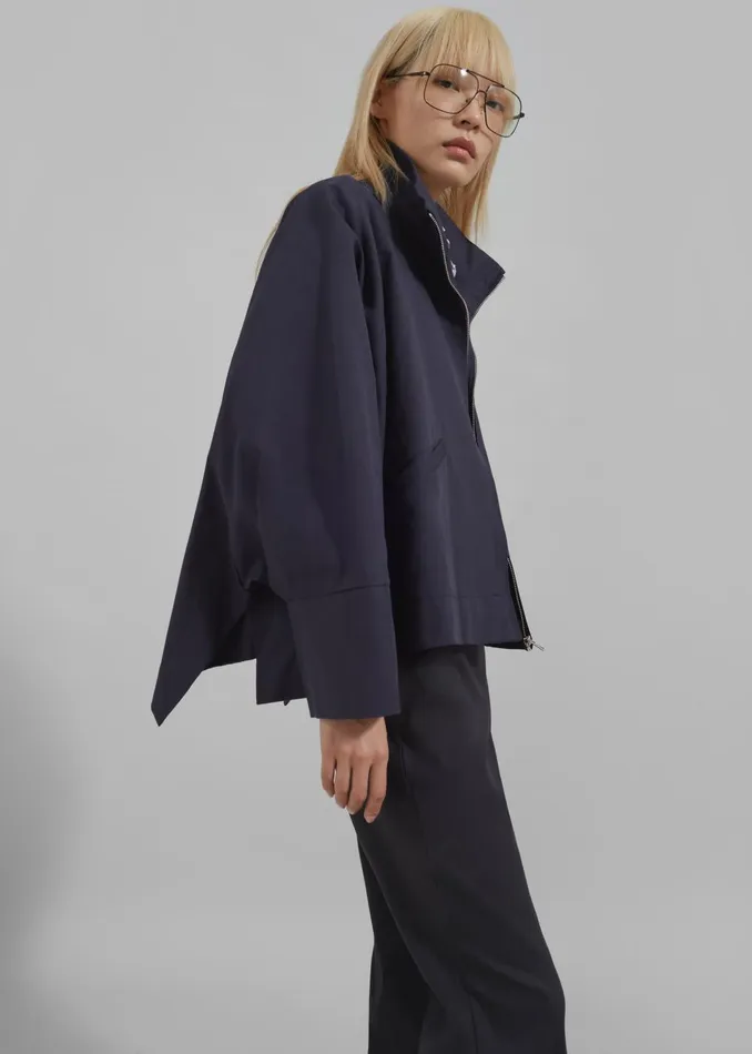 Women Covey Light Jacket 8211 Navy The Frankie Shop Outerwear