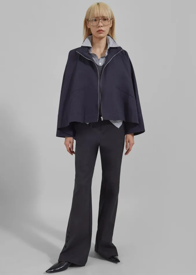 Women Covey Light Jacket 8211 Navy The Frankie Shop Outerwear