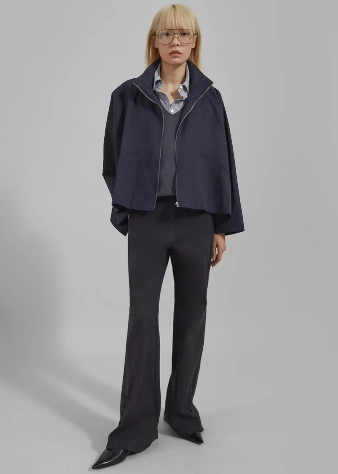 Women Covey Light Jacket 8211 Navy The Frankie Shop Outerwear