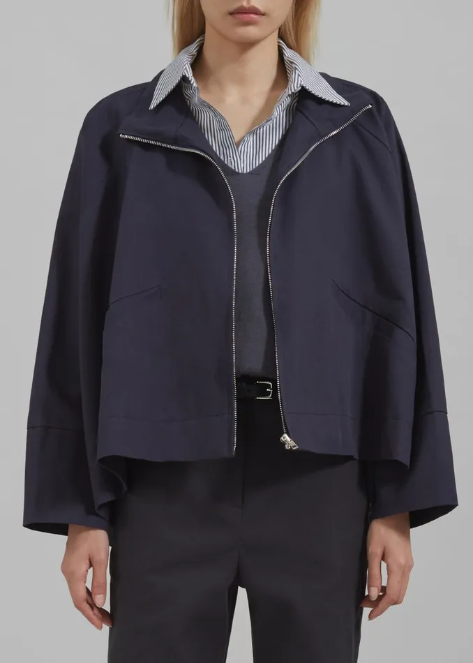 Women Covey Light Jacket 8211 Navy The Frankie Shop Outerwear