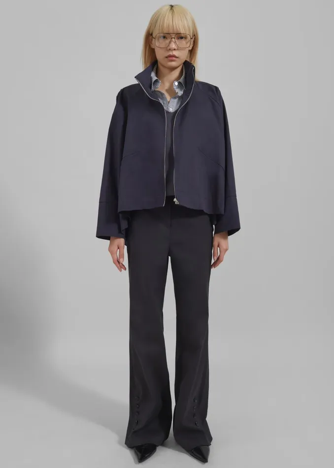 Women Covey Light Jacket 8211 Navy The Frankie Shop Outerwear