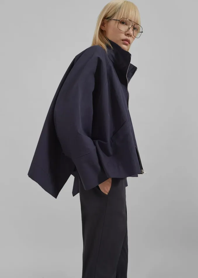 Women Covey Light Jacket 8211 Navy The Frankie Shop Outerwear