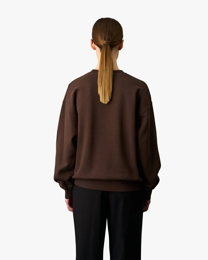 Women Crewneck Sweatshirts Colorfulstandard Organic Oversized Crew 8211 Heather Grey