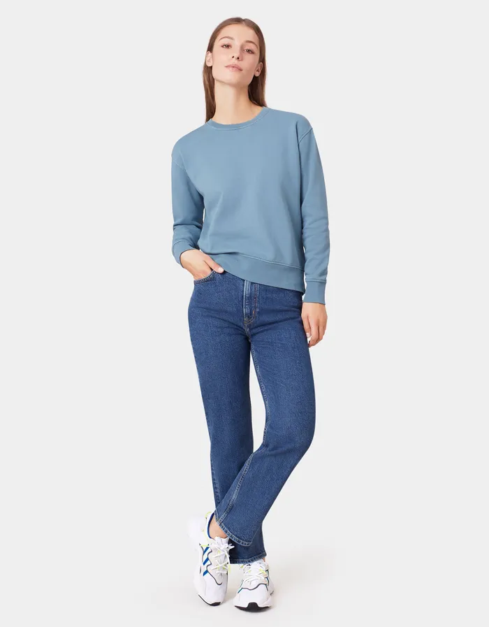 Women Crewneck Sweatshirts Colorfulstandard Women Classic Organic Crew 8211 Emerald Green
