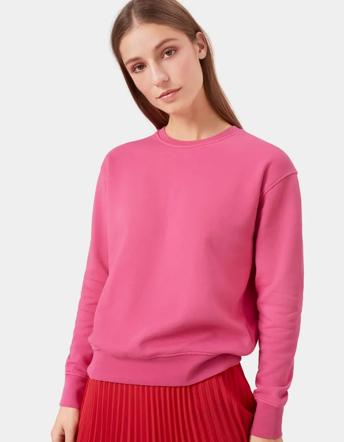 Women Crewneck Sweatshirts Colorfulstandard Women Classic Organic Crew 8211 Sapphire Blue