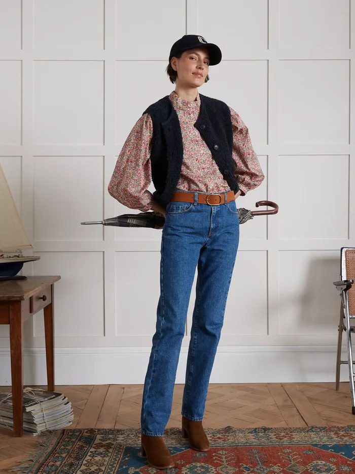 Women Cyrillus Clothing Babingdon Motif Shirt Made With Liberty Fabric 8211 The Limited Collection Lib Babington Rose