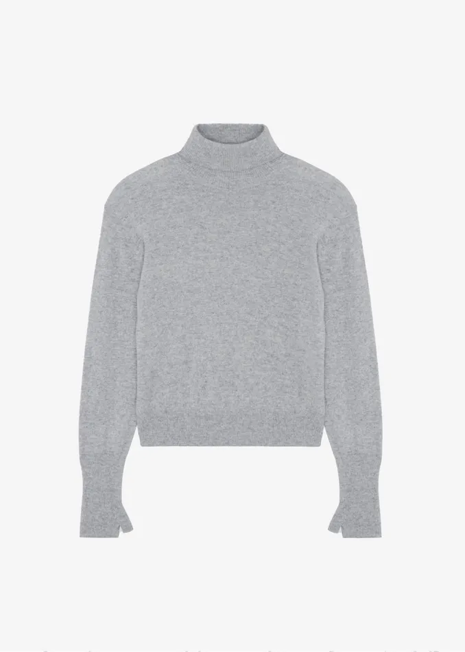 Women Delia Wool Turtleneck 8211 Grey The Frankie Shop Knitwear