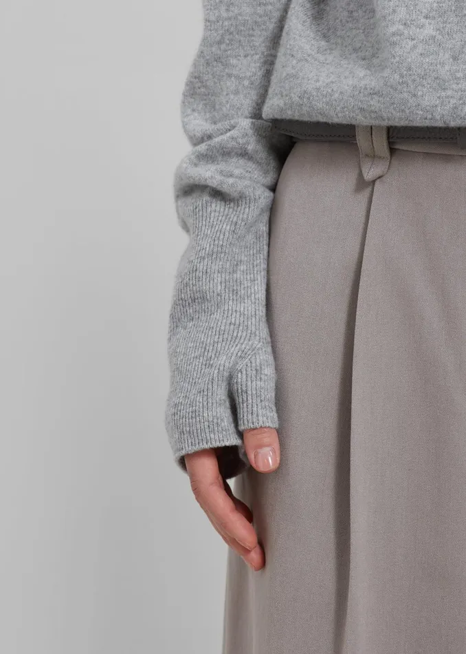 Women Delia Wool Turtleneck 8211 Grey The Frankie Shop Knitwear