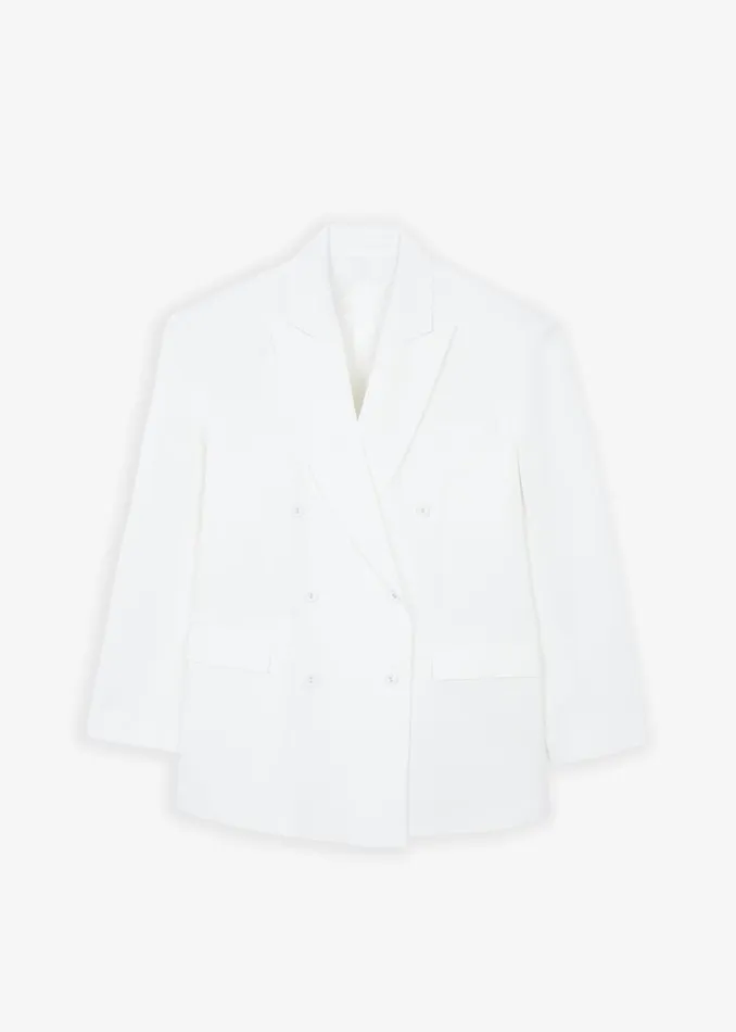 Women Demi Blazer 8211 White The Frankie Shop Outerwear