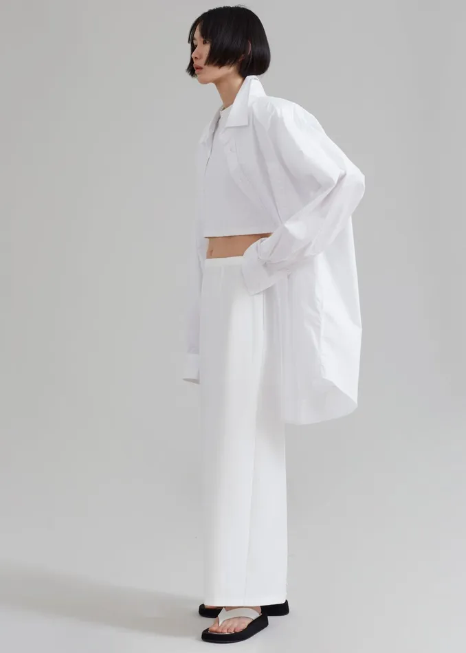 Women Demi Pencil Skirt 8211 White The Frankie Shop Bottoms