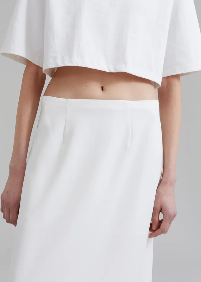 Women Demi Pencil Skirt 8211 White The Frankie Shop Bottoms