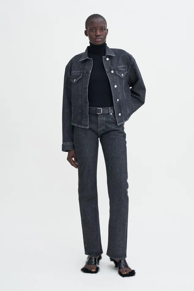 Women Denim Shirt Black Stonewash Filippa K Shirts and Blouses