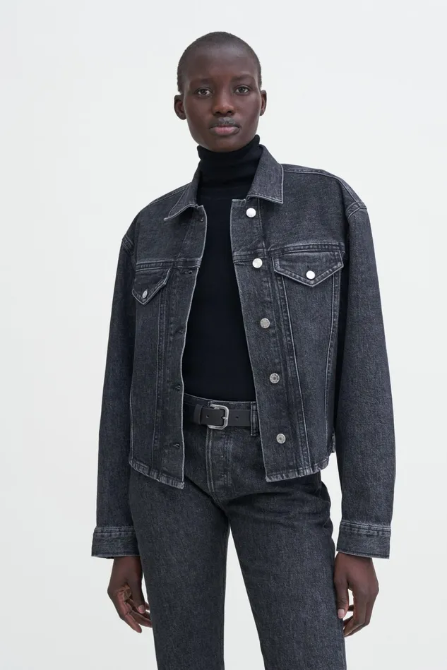 Women Denim Shirt Black Stonewash Filippa K Shirts and Blouses