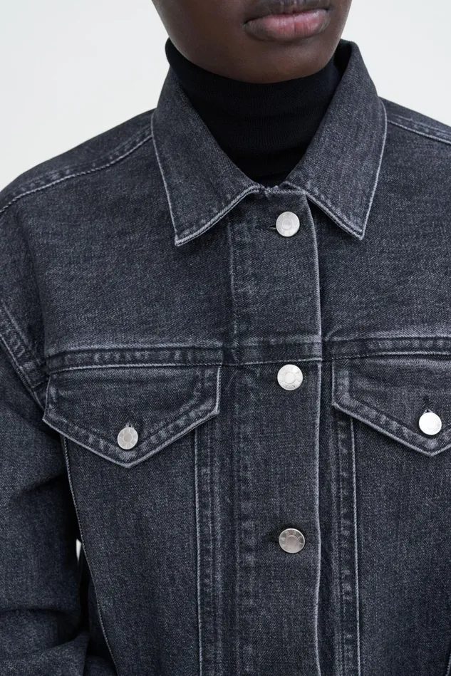 Women Denim Shirt Black Stonewash Filippa K Shirts and Blouses