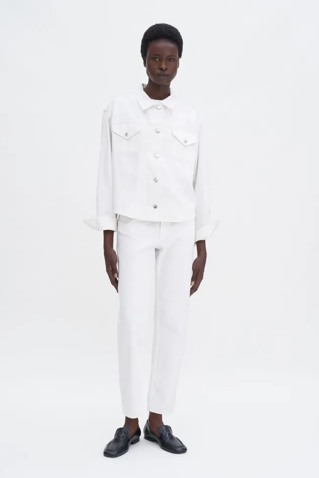 Women Denim Shirt Ecru Wash Filippa K Shirts and Blouses