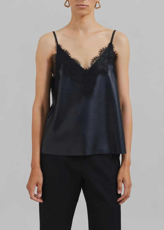 Women Desirae Lace Top 8211 Black The Frankie Shop Tops