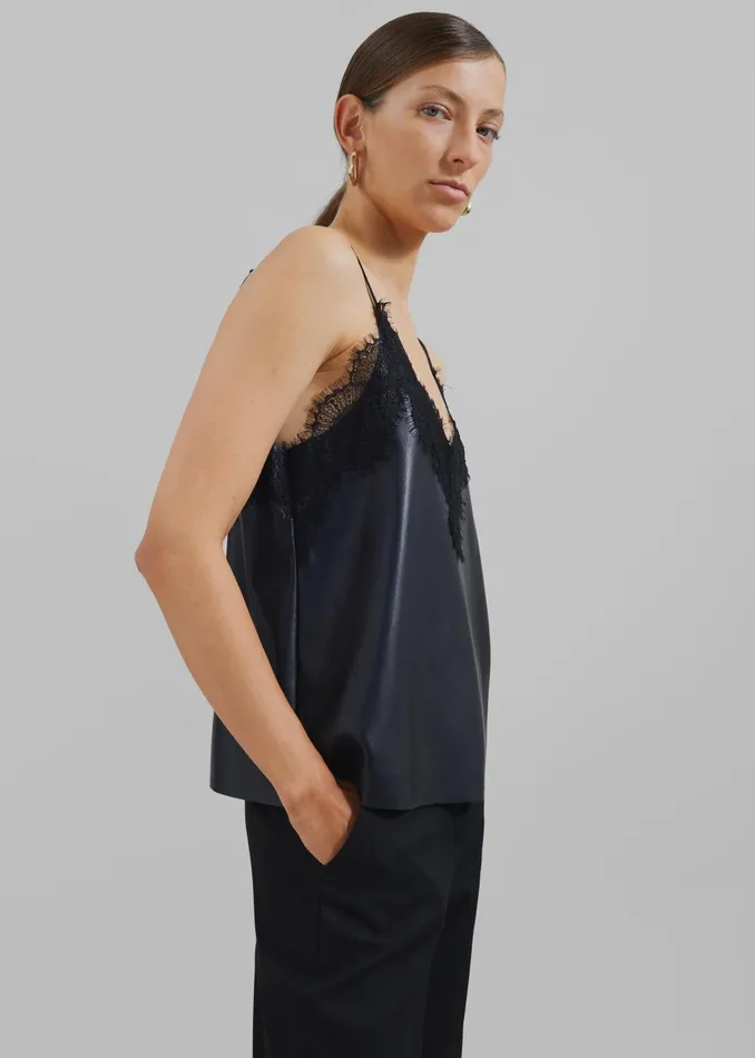 Women Desirae Lace Top 8211 Black The Frankie Shop Tops