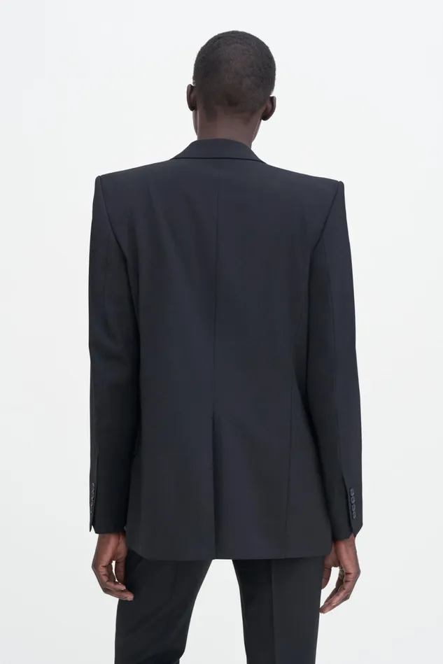 Women Double Breasted Blazer Black Filippa K Blazers