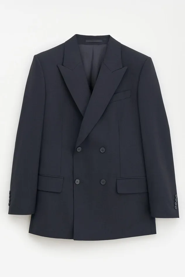 Women Double Breasted Blazer Black Filippa K Blazers