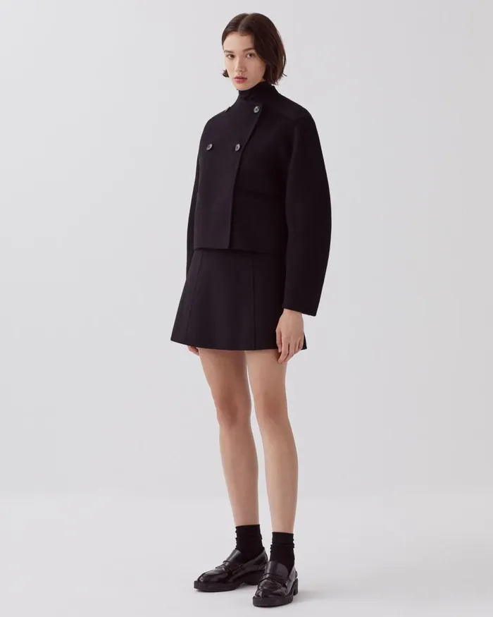 Women DoubleSided Jacket Black Beauty Comptoir Des Cotonniers Coats and Jackets Women DoubleSided Jacket Black Beauty Comptoir Des Cotonniers Coats and Jackets
