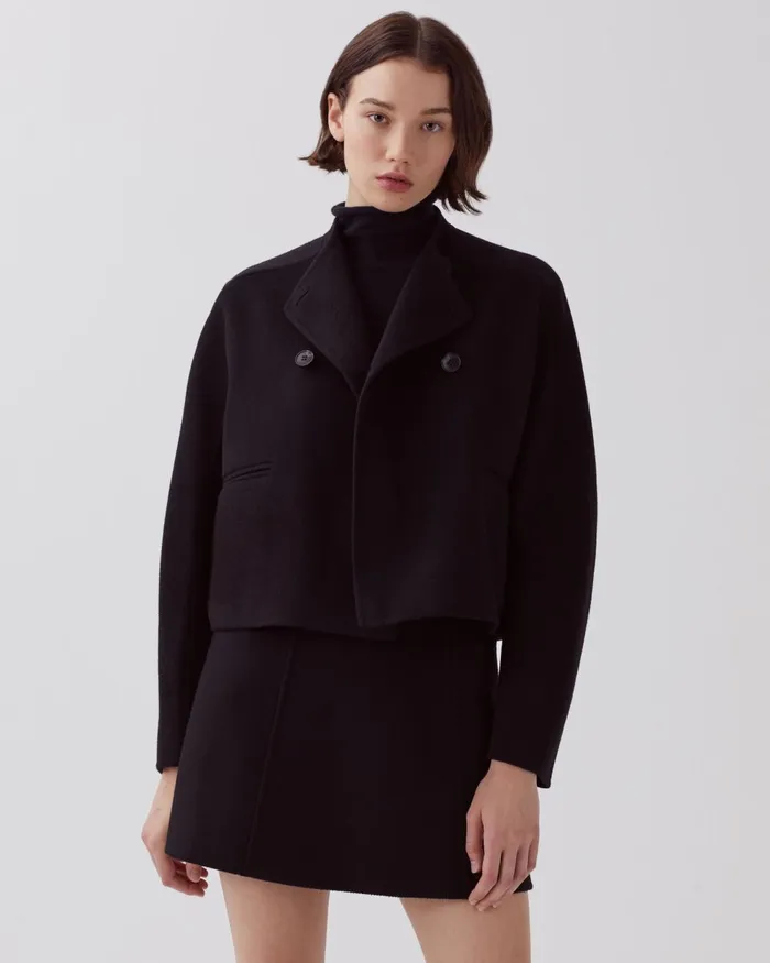 Women DoubleSided Jacket Black Beauty Comptoir Des Cotonniers Coats and Jackets Women DoubleSided Jacket Black Beauty Comptoir Des Cotonniers Coats and Jackets