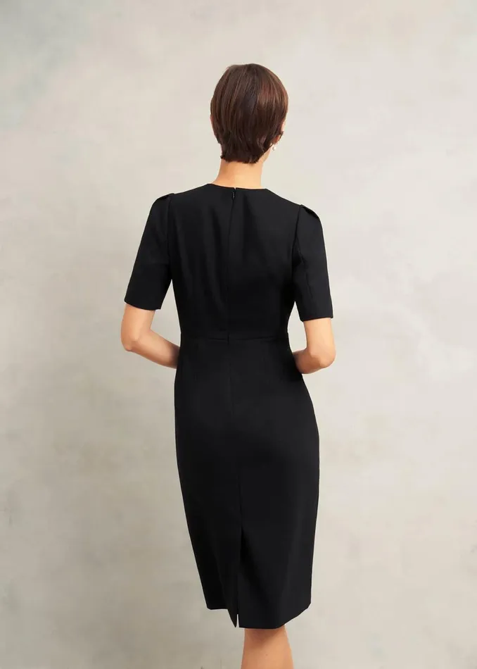 Women Dresses and Jumpsuits Hobbs Casey Dress With Wool Black