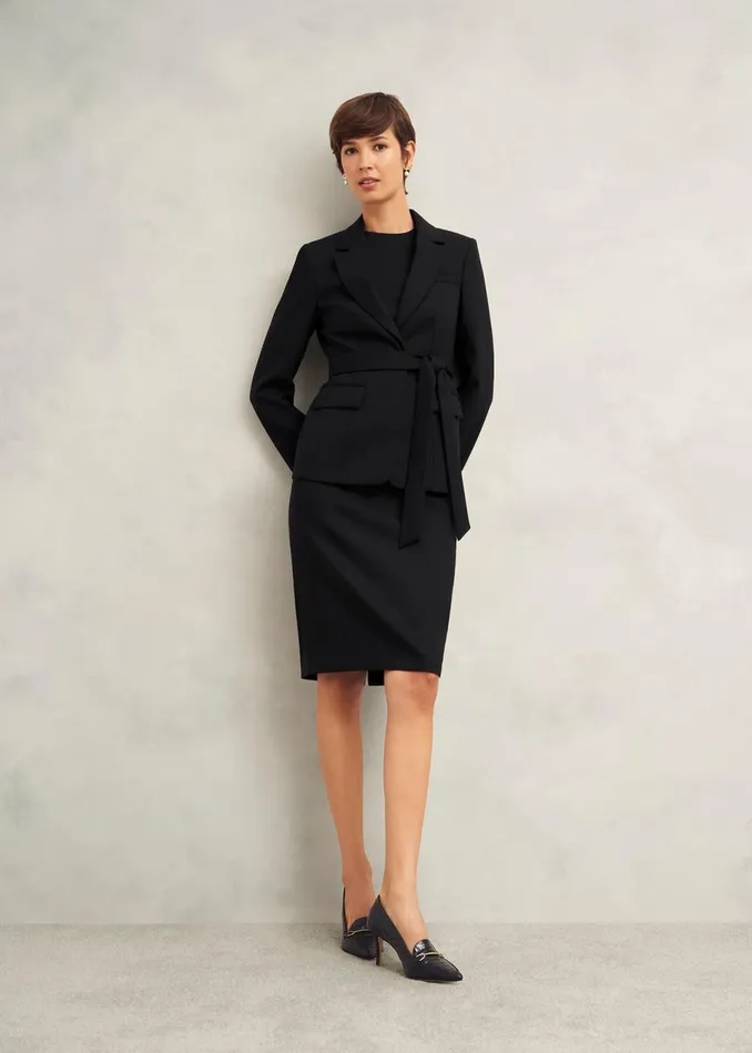 Women Dresses and Jumpsuits Hobbs Casey Dress With Wool Black
