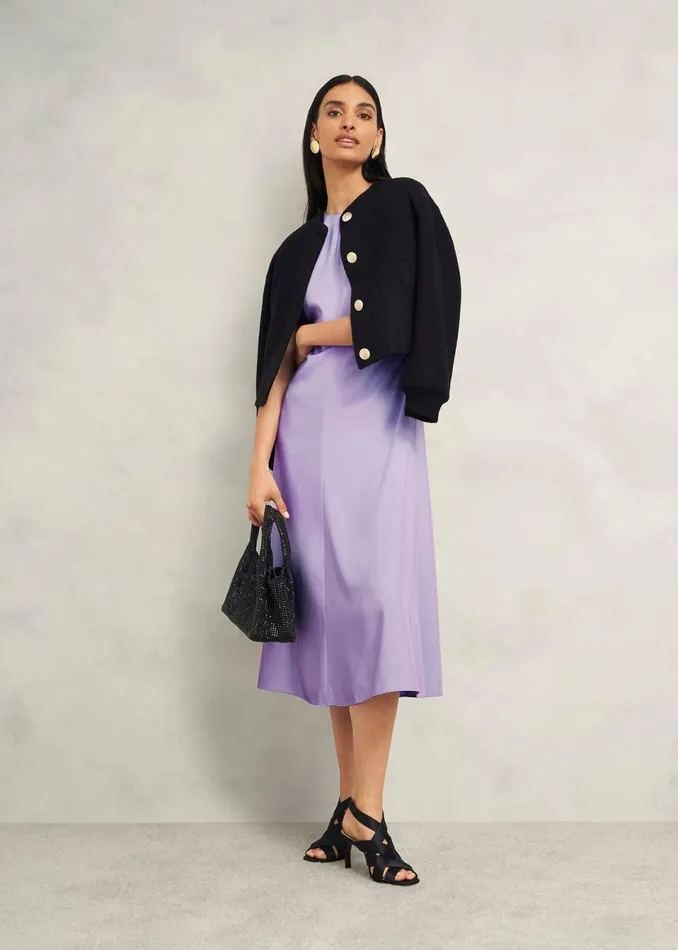 Women Dresses and Jumpsuits Hobbs Hillier Dress Dusted Purple