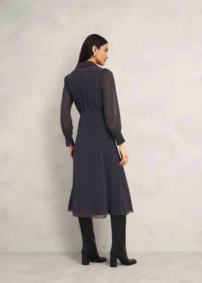 Women Dresses and Jumpsuits Hobbs Longstock Dress Black Ivory