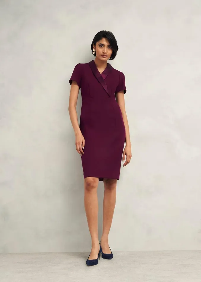 Women Dresses and Jumpsuits Hobbs Petite Amira Dress Warm Plum