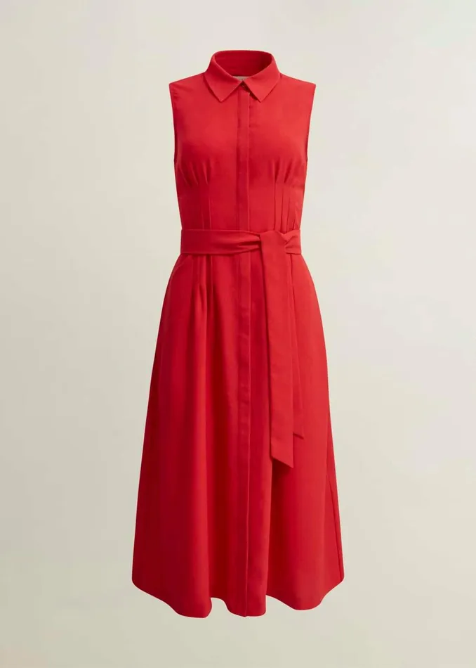 Women Dresses and Jumpsuits Hobbs Sandra Dress Begonia Red