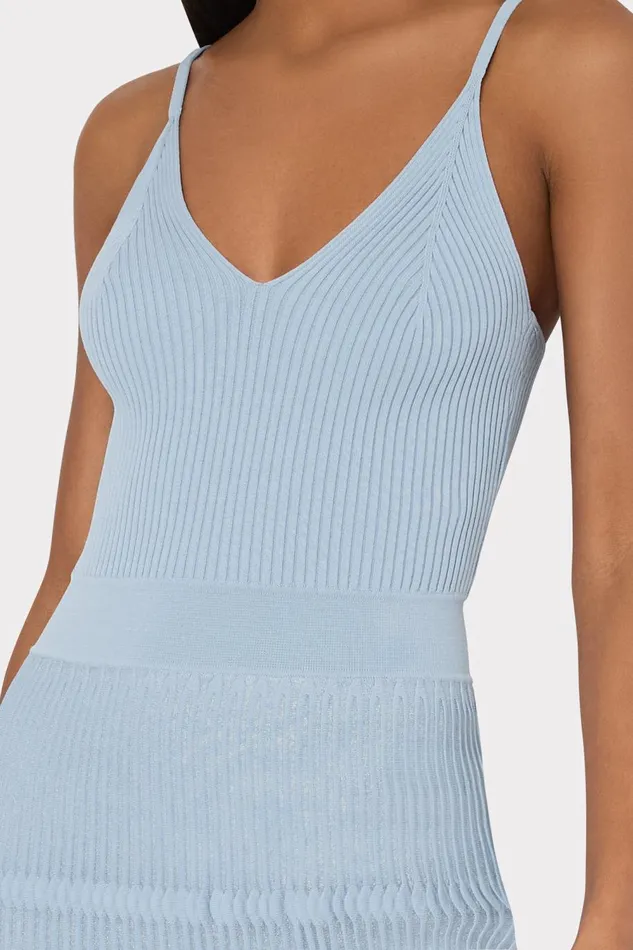Women Dresses Milly Sheer Knit Cami Dress Light Blue Women Dresses Milly Sheer Knit Cami Dress Light Blue