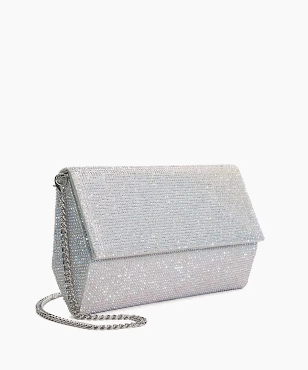 Women Dune London Clutch Bags Sparkly Box Clutch Metallic