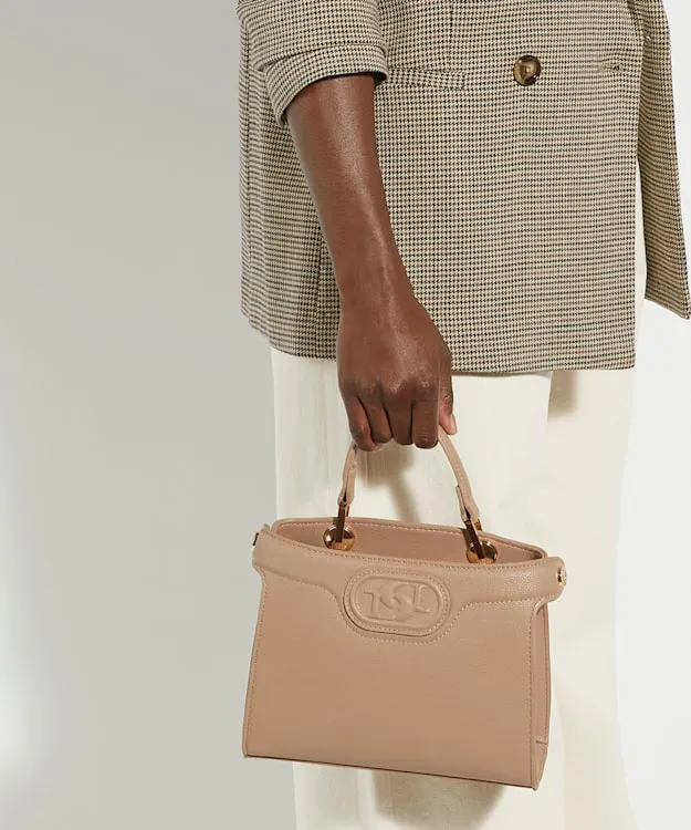 Women Dune London Crossbody Bags Embossed Logo Tote Bag Neutral