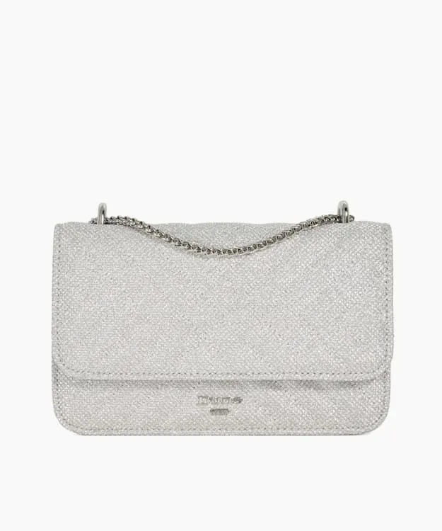 Women Dune London Handbags Quilted Chain Handle Shoulder Bag Metallic