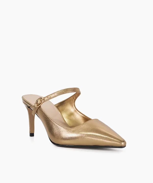 Women Dune London Heels Stiletto Heel Slip On Metallic