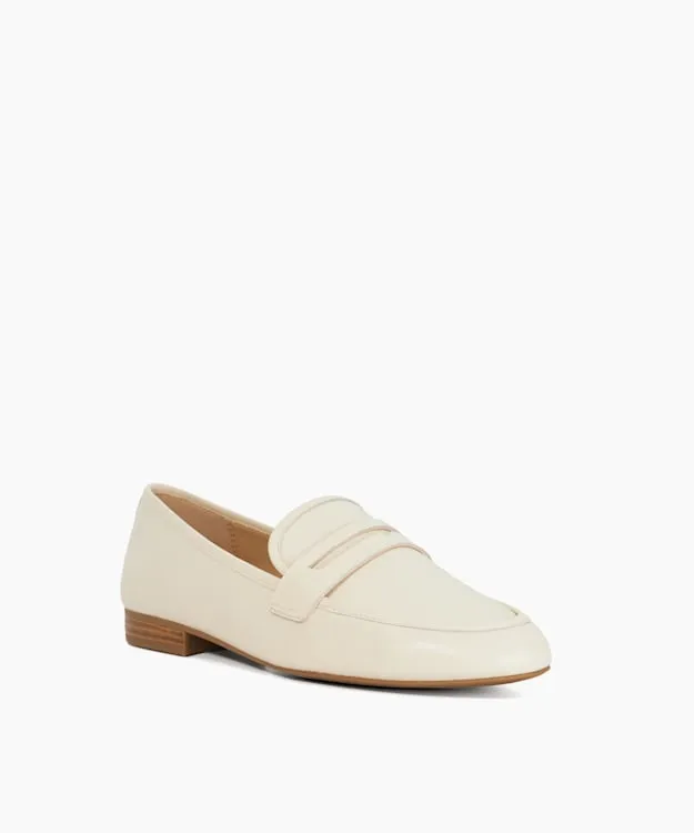Women Dune London Loafers Leather Penny Loafers Neutral
