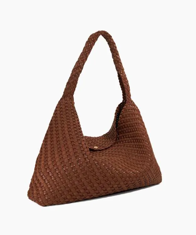 Women Dune London Tote Bags Extra Large Woven Shoulder Bag Brown