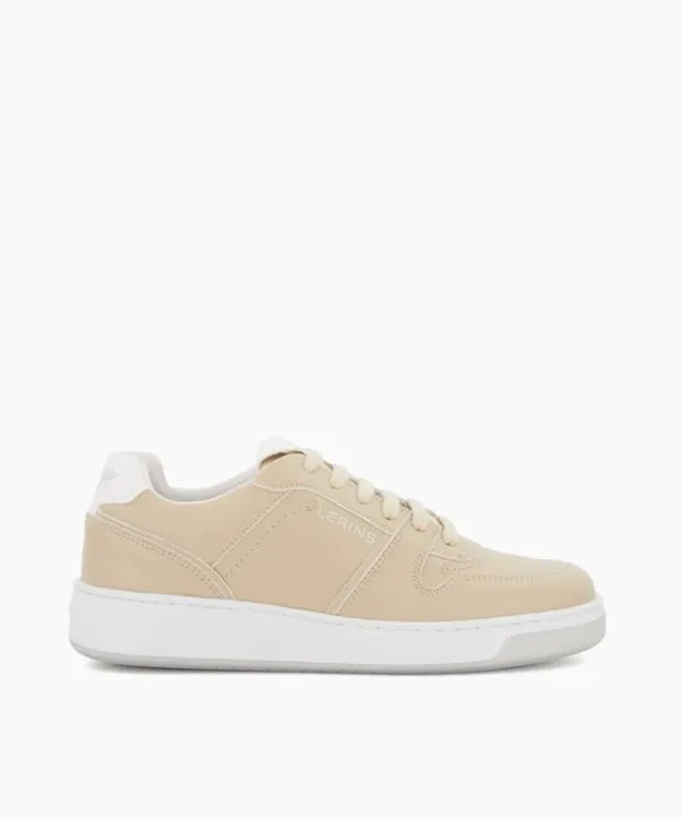 Women Dune London Trainers GrapeLeather LaceUp Trainers Neutral