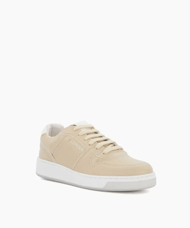 Women Dune London Trainers GrapeLeather LaceUp Trainers Neutral