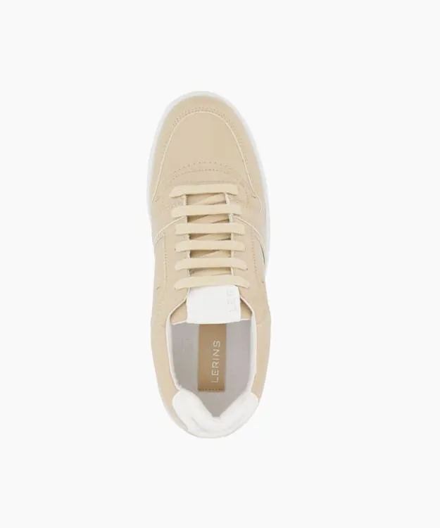 Women Dune London Trainers GrapeLeather LaceUp Trainers Neutral