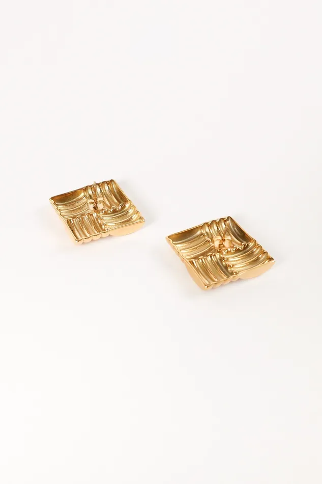 Women Earrings petalandpup Rickie Statement Earrings 8211 Gold Gold