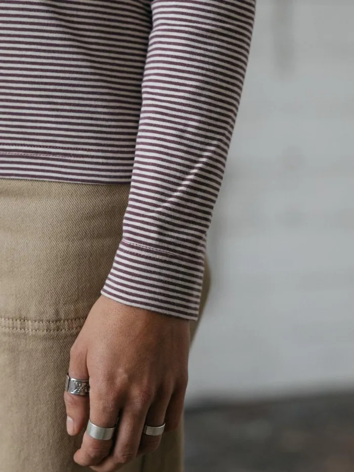 Women Eldon Long Sleeve TShirt Figecru Finisterre Tops and Shirts