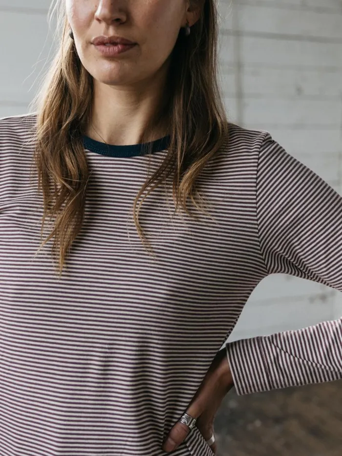 Women Eldon Long Sleeve TShirt Figecru Finisterre Tops and Shirts
