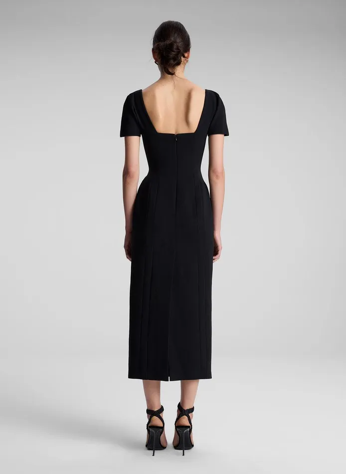 Women Elvie Midi Dress Black ALC Dresses