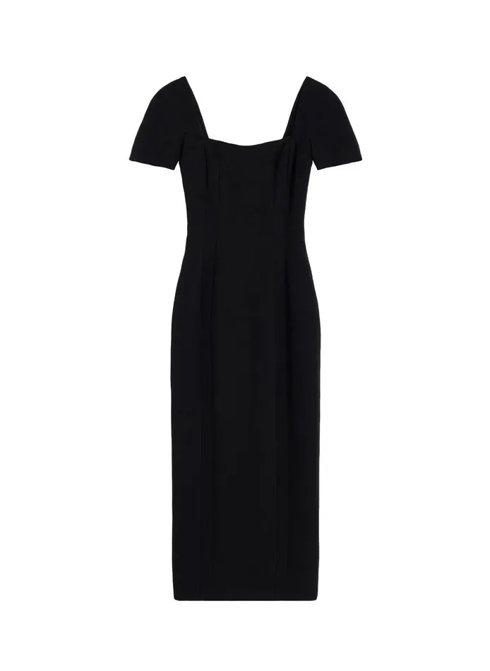 Women Elvie Midi Dress Black ALC Dresses