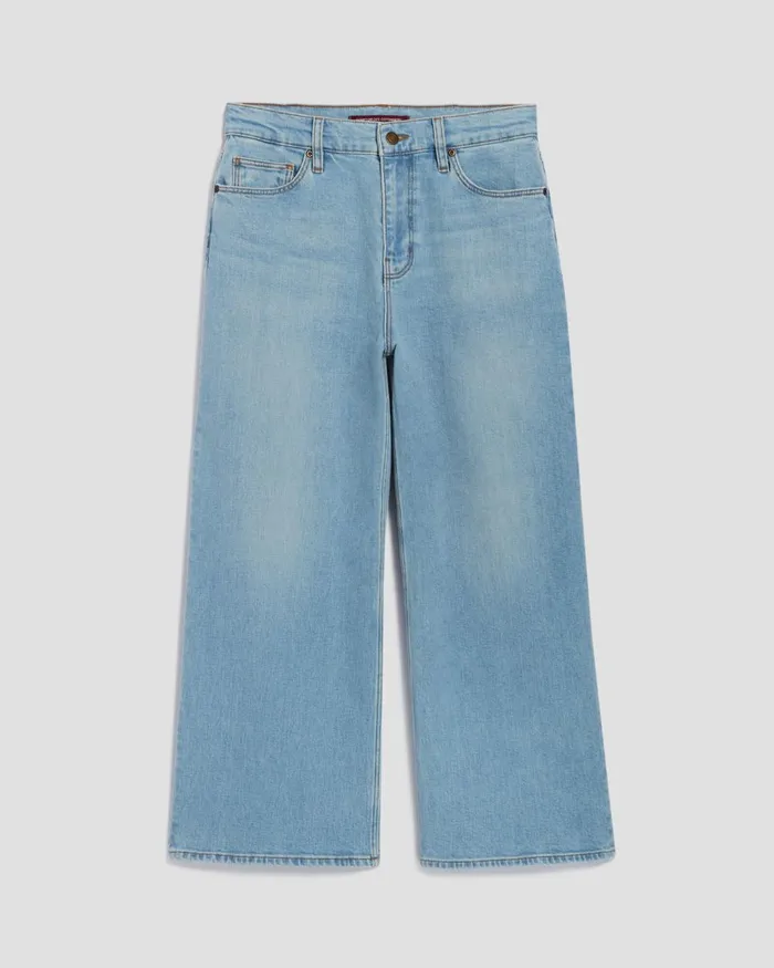 Women Emy 8211 Wide Cropped Jeans Light Wash Comptoir Des Cotonniers Jeans